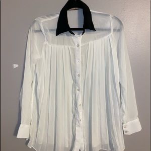 Sheer chiffon blouse